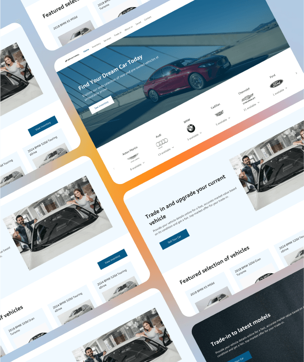 Customizable dealership website template 3