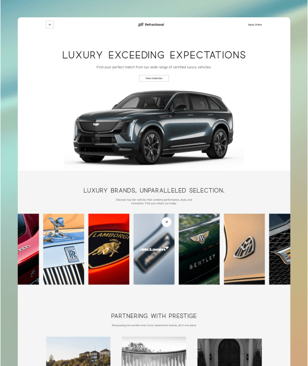Customizable dealership website template 6
